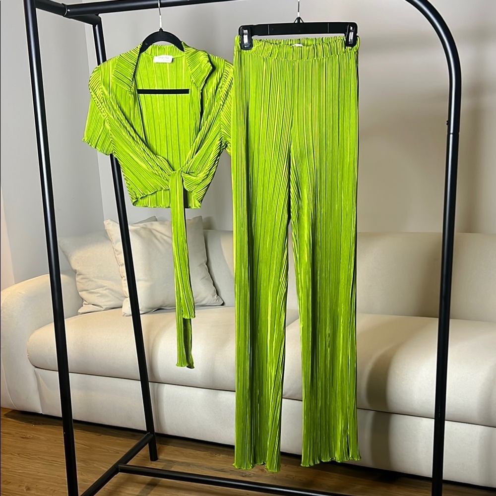 Green Pants Set